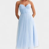 Eileen Vestido Midi De Tul Elegante Con Corsé Exclusivo