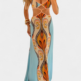 Sytella Vestido CutOut Abstracto Espalda Descubierta