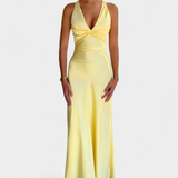 Dolores Vestido Drapé Cintura Torcida Escote V Exclusivo