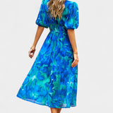 Georgina Vestido Midi Floral Escote En V Colección Privada