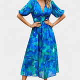 Georgina Vestido Midi Floral Escote En V Colección Privada