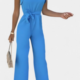 Shalonda Mono Elegante Sin Mangas Con Lazo Exclusivo