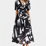 Georgina Vestido Midi Floral Escote En V Colección Privada