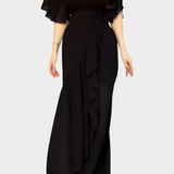 Sima Vestido Cruzado Estampado Botánico Seda Exclusivo