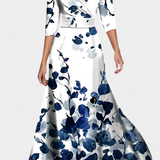 Lauren Vestido Maxi Envolvente Floral Colección Exclusiva