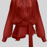 Aurore Vestido Mini Plisado Volantes Colección Exclusiva