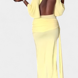 Carlotta Vestido Maxi Sin Espalda Colección Exclusiva
