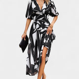 Georgina Vestido Midi Floral Escote En V Colección Privada