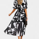 Georgina Vestido Midi Floral Escote En V Colección Privada