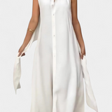 Meryl Vestido Camisero de Botones Lazo Ajustable Premium