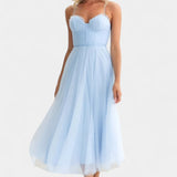 Eileen Vestido Midi De Tul Elegante Con Corsé Exclusivo