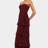 June Vestido De Volantes Colección Exclusiva Escote Corazón