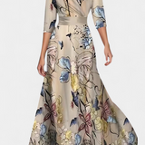 Lauren Vestido Maxi Envolvente Floral Colección Exclusiva