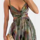 Ingrid Vestido Maxi Floral Con Escote En V Exclusivo