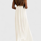 Edith Vestido Cuello Cruzado Descubierta Colección Exclusiva
