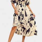 Georgina Vestido Midi Floral Escote En V Colección Privada
