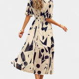 Georgina Vestido Midi Floral Escote En V Colección Privada