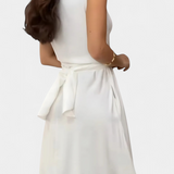 Meryl Vestido Camisero de Botones Lazo Ajustable Premium