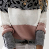Sophie Jersey De Punto Patrón Juguetón Leopardo Exclusiva