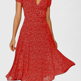 Nuria Vestido Midi Diario Con Escote En V Edicion Limitada
