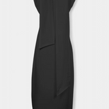 Aphrodite Vestido Asimétrico Con Botones Dorados Exclusivos