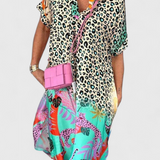 Gala Vestido Boho Leopardo Escote en V Edición Exclusiva