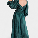 Petra Vestido Colección Exclusivo Niveles Cuerpo Fruncido