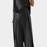 Lauren Conjunto de Dos Piezas de Pierna Ancha Luxe Edición