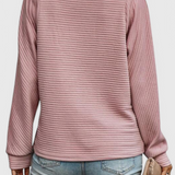 Helene Jersey Luxe Exclusivo Cuello En V Cremallera