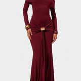Kiah Vestido Maxi Off Shoulder Colección Exclusiva Elegante