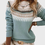 Gemma Jersey Texturizado de Cuello Redondo Edición Premium