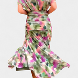 Alondra Vestido Largo Estampado Floral Fantasía Exclusivo