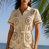 Seashell Mono Camiseta Exclusiva Con Detalle de Concha