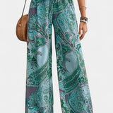 Victoria Pantalones Pierna Ancha Tejido Ligero Exclusiva