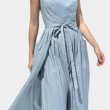Dezi Vestido Largo Sin Tirantes Cordones Laterales Limitado