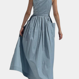 Dezi Vestido Largo Sin Tirantes Cordones Laterales Limitado