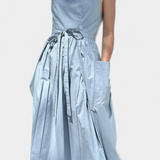 Dezi Vestido Largo Sin Tirantes Cordones Laterales Limitado