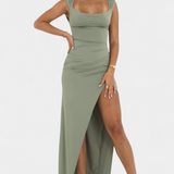 Viveka Vestido Lazo Espalda Elástico Premium Exclusiva