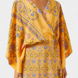 Candela Vestido Boho Floral Escote Cruzado Exclusivo