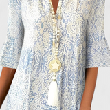 Zarahilde Vestido Estampado Sofisticado Colección Exclusiva