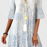 Zarahilde Vestido Estampado Sofisticado Colección Exclusiva