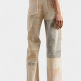 Lucía Jeans Pierna Ancha Cintura Alta Denim Algodón Premium