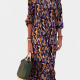Teodora Vestido Vintage Exclusivo Con Escote En V