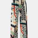 Arce Pantalón Recto Cintura Alta Floral Colección Exclusiva