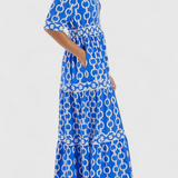 Casilda Vestido Midi Estampado De Cadenas Exclusivo
