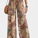 Victoria Pantalones Pierna Ancha Tejido Ligero Exclusiva