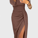 Alexa Vestido Maxi Tejido Luminoso Colección Exclusiva