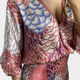 Shae Conjunto Blusa y Falda Cola de Pez Floral Exclusivo