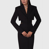Bernice Vestido Blazer Midi De Corte Selecta Sastrería
