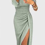 Alexa Vestido Maxi Tejido Luminoso Colección Exclusiva